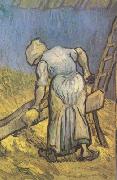 Vincent Van Gogh Peasant Woman Cutting Straw (nn04) Sweden oil painting artist